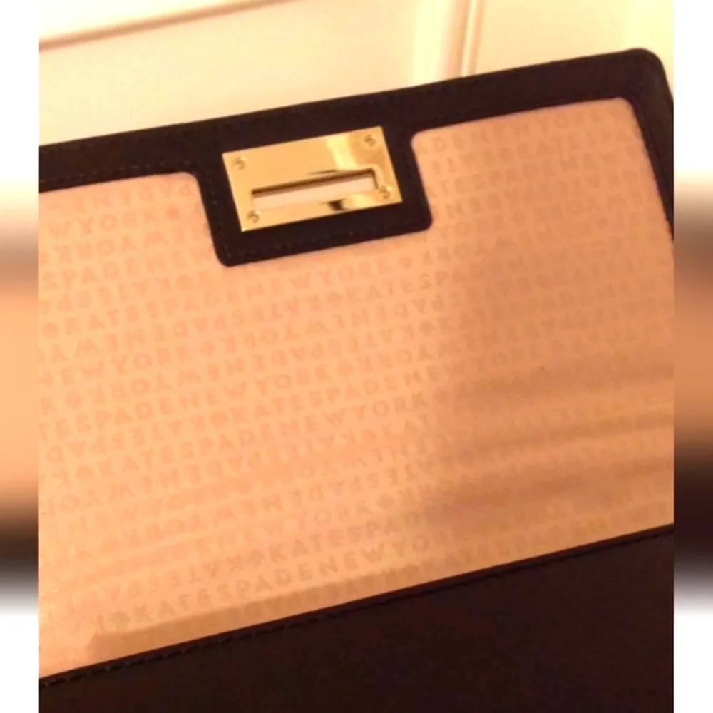 Kate Spade Madison Small Flap Crossbody Bag - Black Saffiano Leather